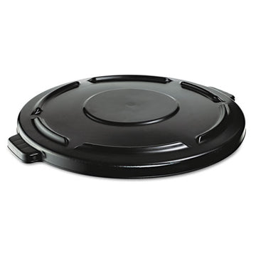 Rubbermaid® Commercial Vented Round Brute Lid, 24.5 Dia X 1.5h, Black freeshipping - TVN Wholesale